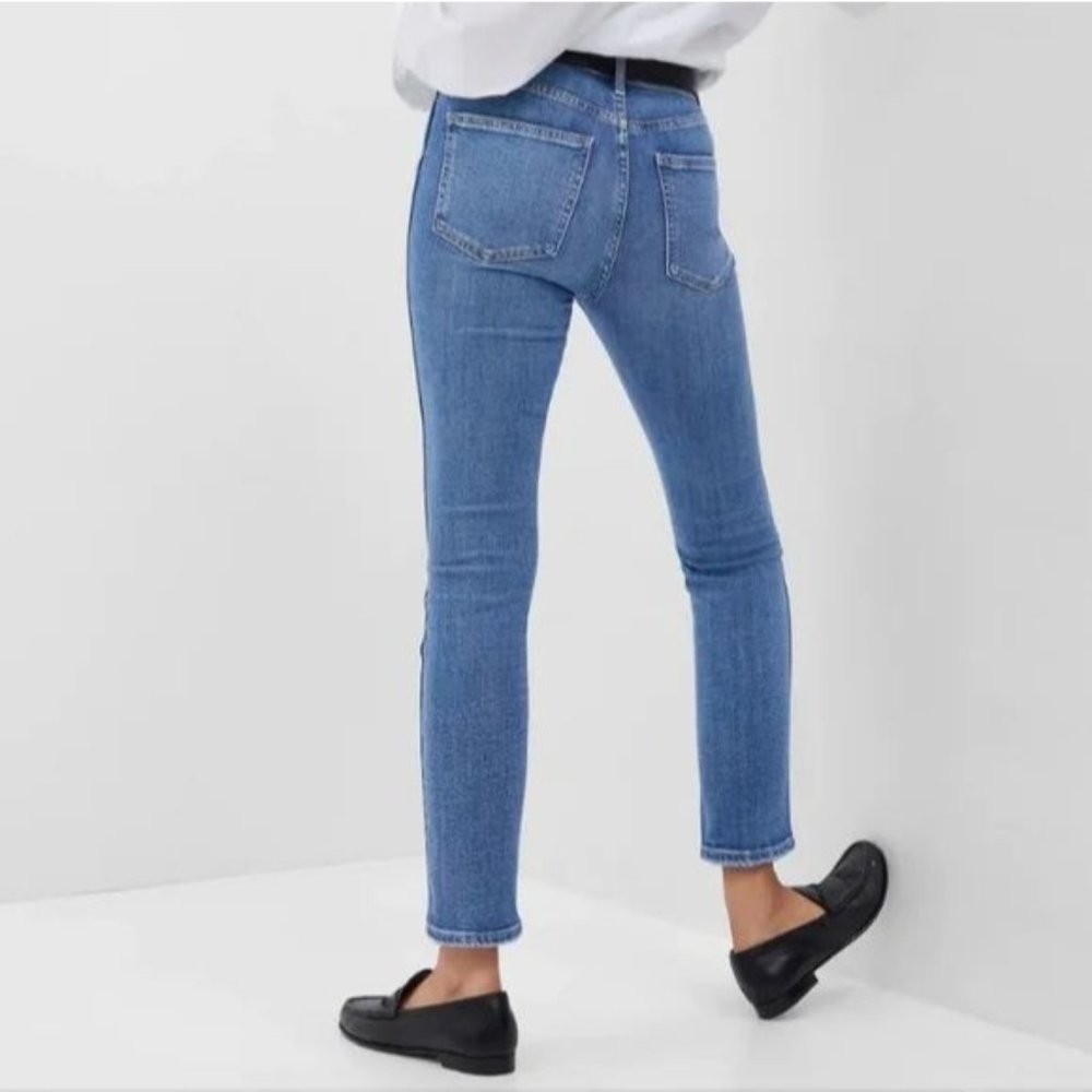 Gap Vintage Slim High Rise Straight Jeans Blue 6 - Picture 2 of 9